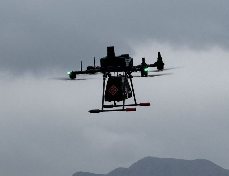TAS Lab drone in flight