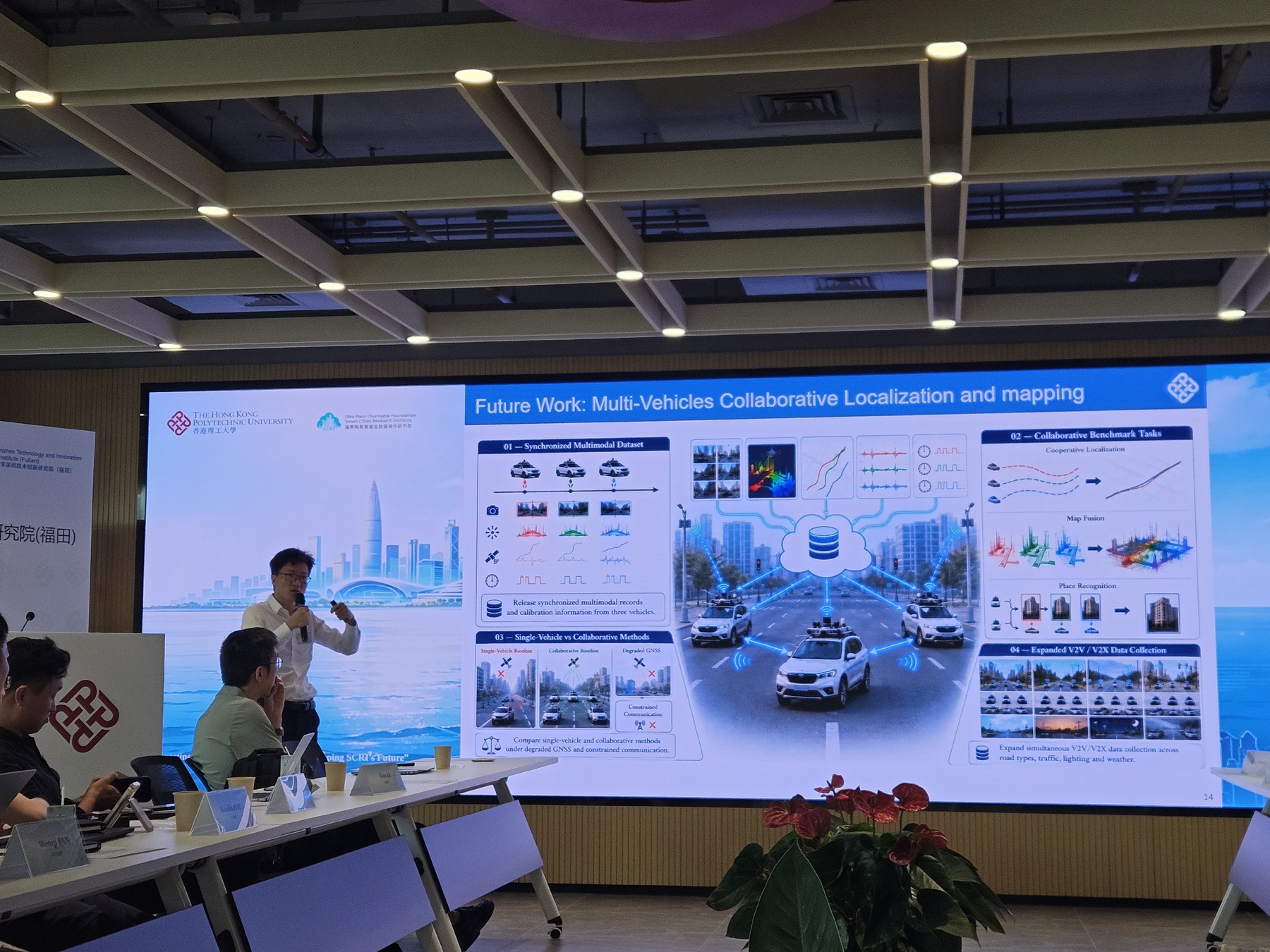 Presentation on a multi-vehicle collaborative localization and mapping dataset