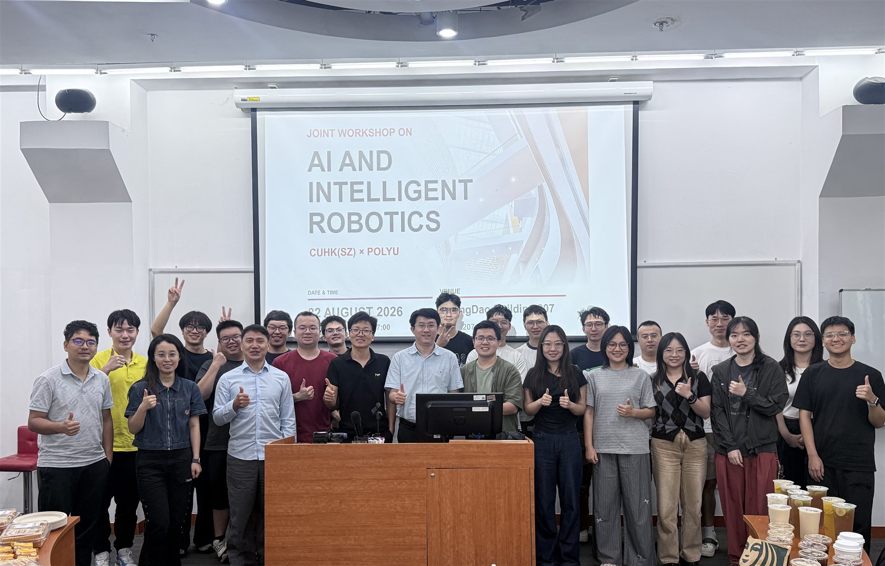 PolyU and CUHK-Shenzhen Successfully Co-host Joint Workshop on AI and Intelligent Robotics