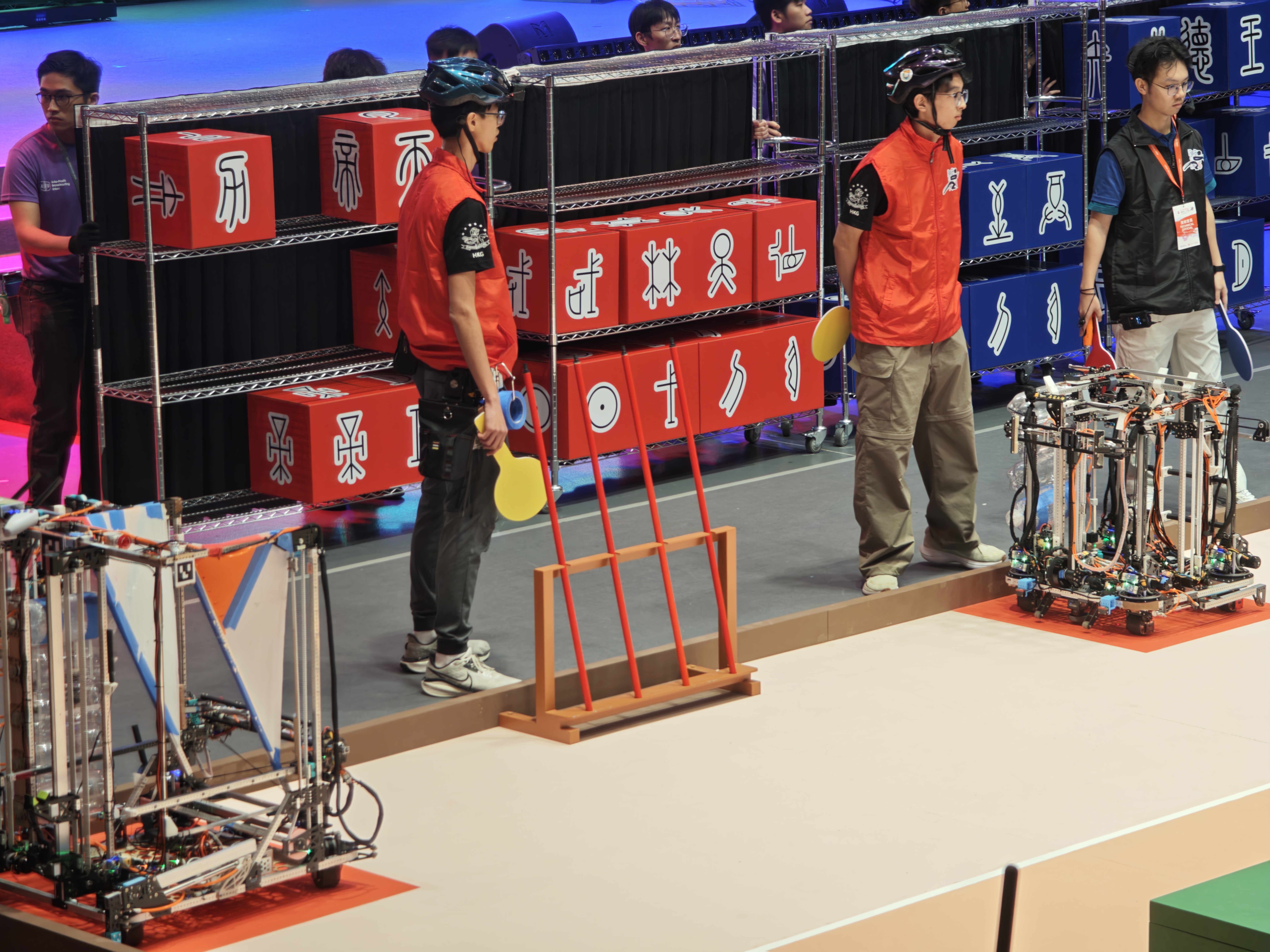 Team Sapientia robots from The University of Hong Kong at ABU Robocon 2026