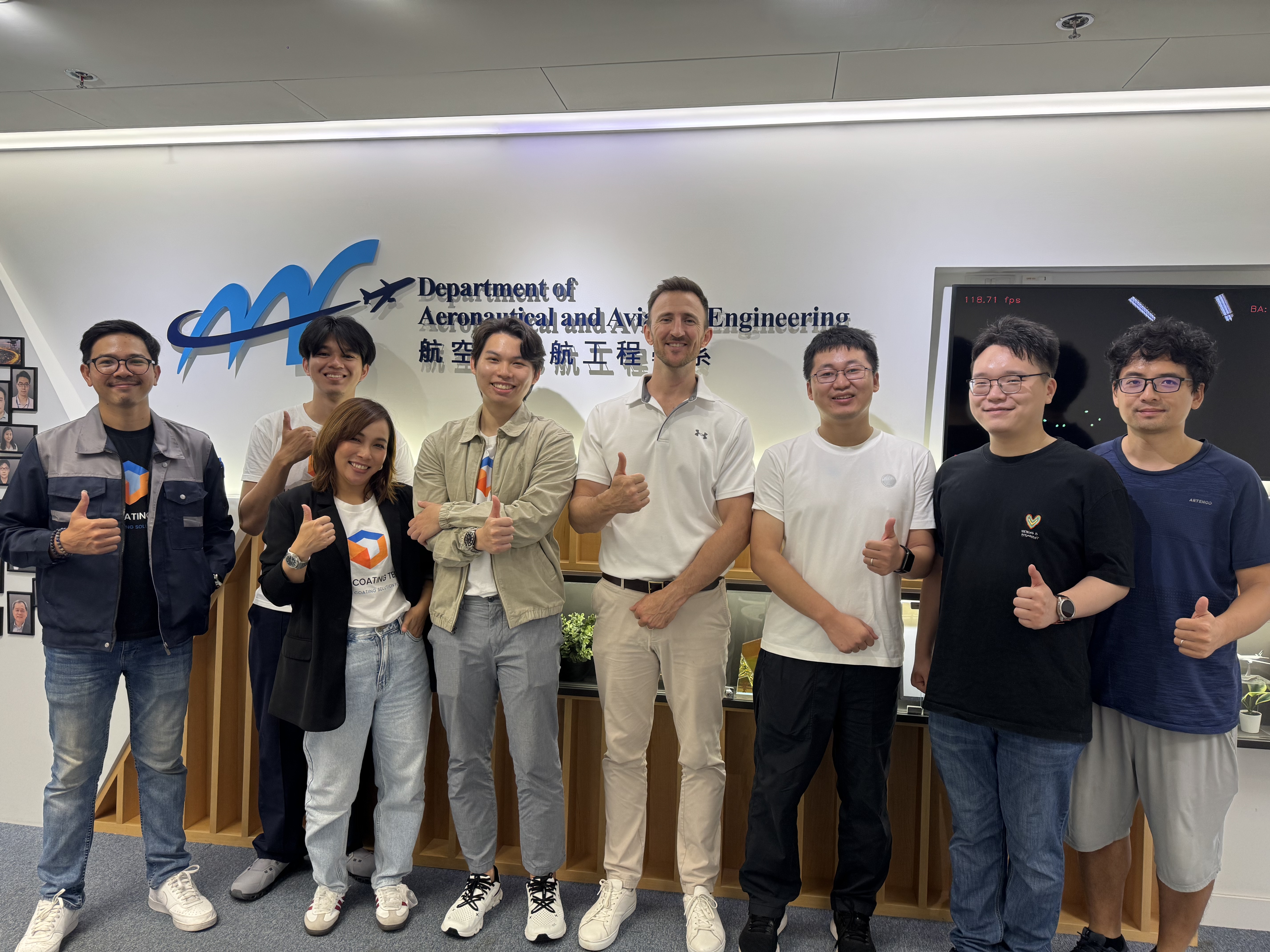 Nano coating tech and drone solutions asia visit polyu tas lab