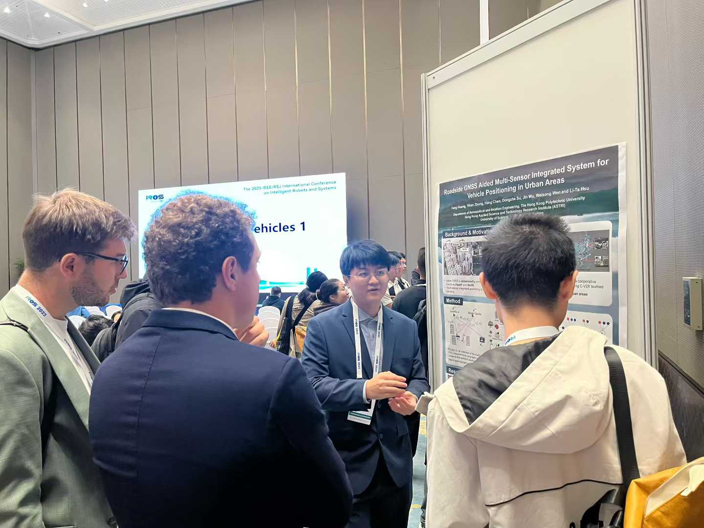Dr. HUANG Feng and PhD student ZHONG Yihan present their work at IEEE IROS 2025.