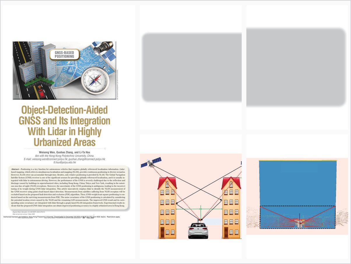 Object-Detection-Aided GNSS and Its Integration With Lidar in Highly Urbanized Areas
