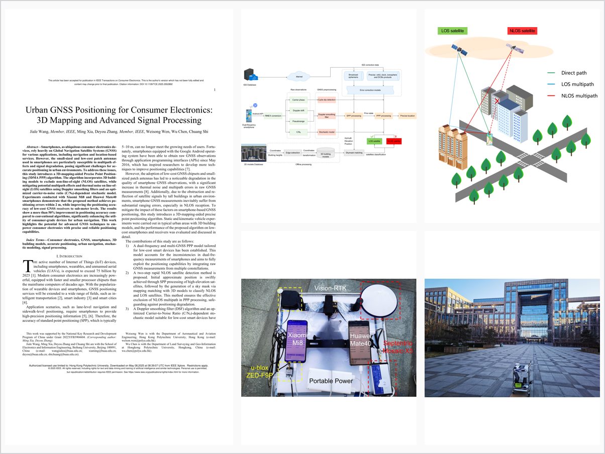 Urban GNSS Positioning for Consumer Electronics: 3D Mapping and Advanced Signal Processing