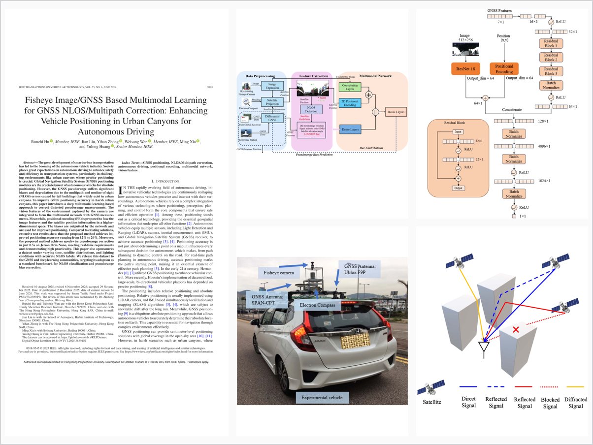 Fisheye Image GNSS Based Multimodal Learning for GNSS NLOS Multipath Correction: Enhancing Vehicle Positioning in Urban Canyons for Autonomous Driving