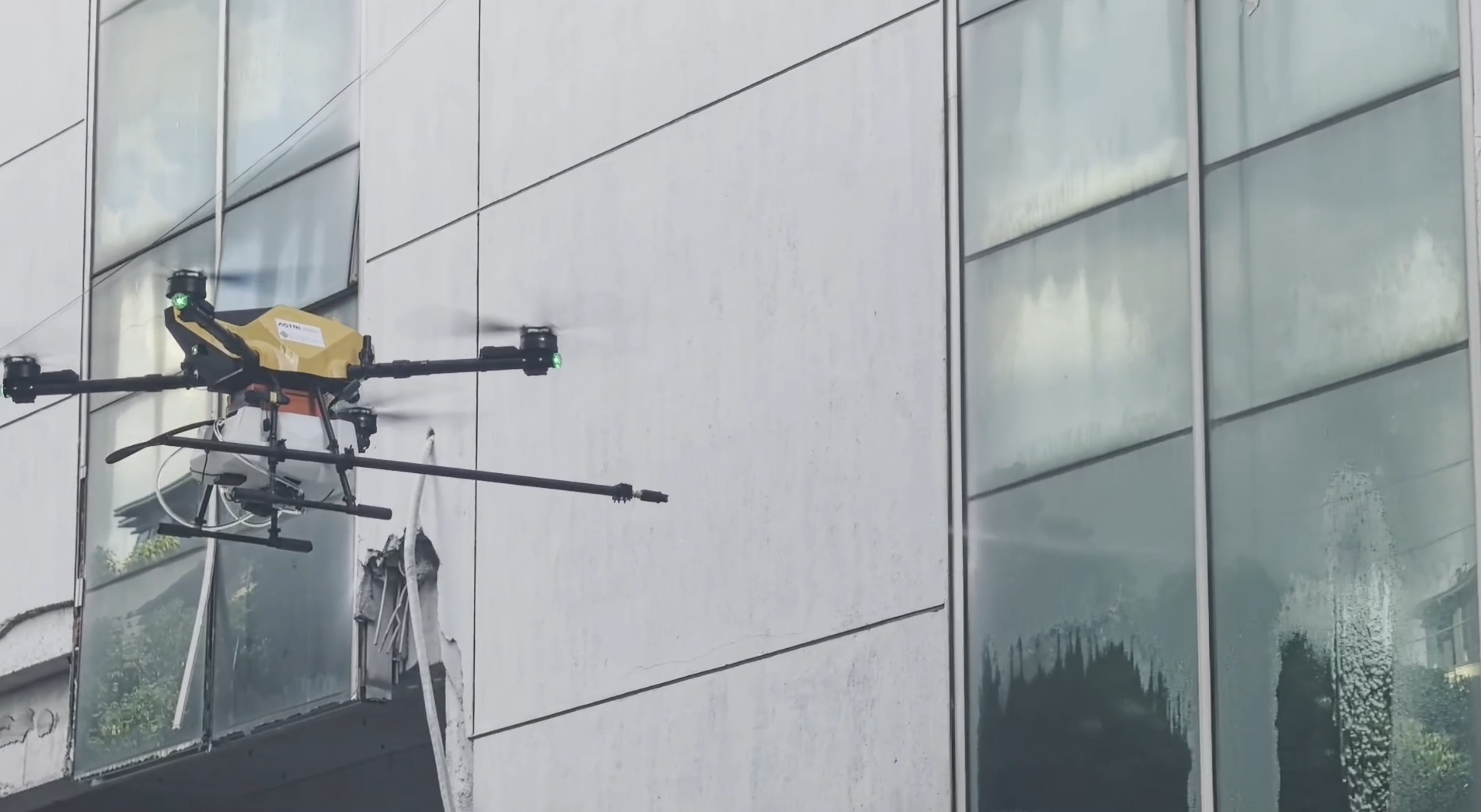 Sustainable Window Cleaning for PolyU Jockey Club Innovation Tower with Unmanned Aerial Vehicles UAV :An Application of Autonomous Systems Enabled Carbon Reduction